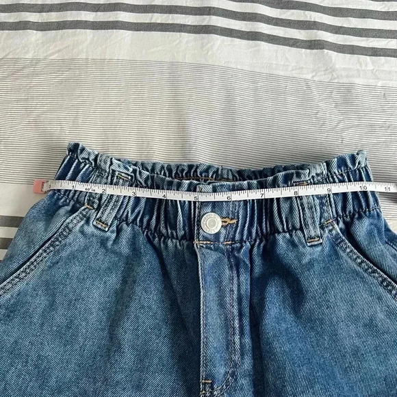 H&M RELAXED FIT PAPER BAG JEANS (Size 10 Girl) - Picture 9 of 11